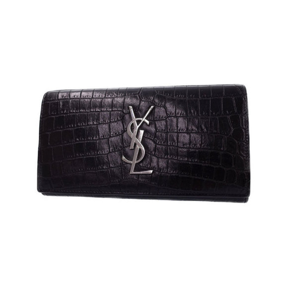 Saint Laurent Monogram Bifold Wallet Long Flap PARIS - Picture 1 of 5